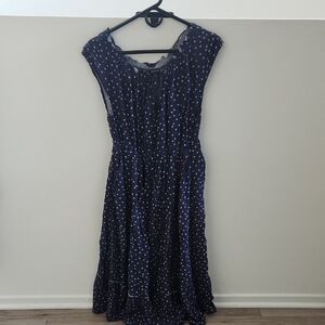 Torrid Navy Polka Dot Star Dress